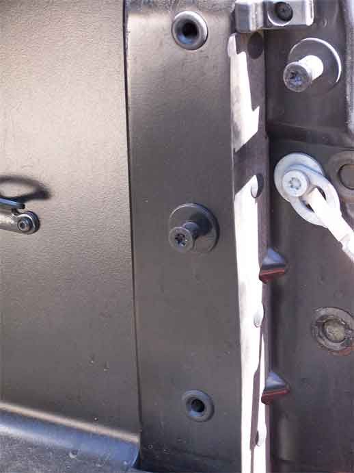Ford bed extender locking pin
